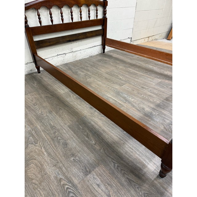 Vintage Full Size Colonial Revival Spindle Bed For Sale In Kansas City - Image 6 of 16