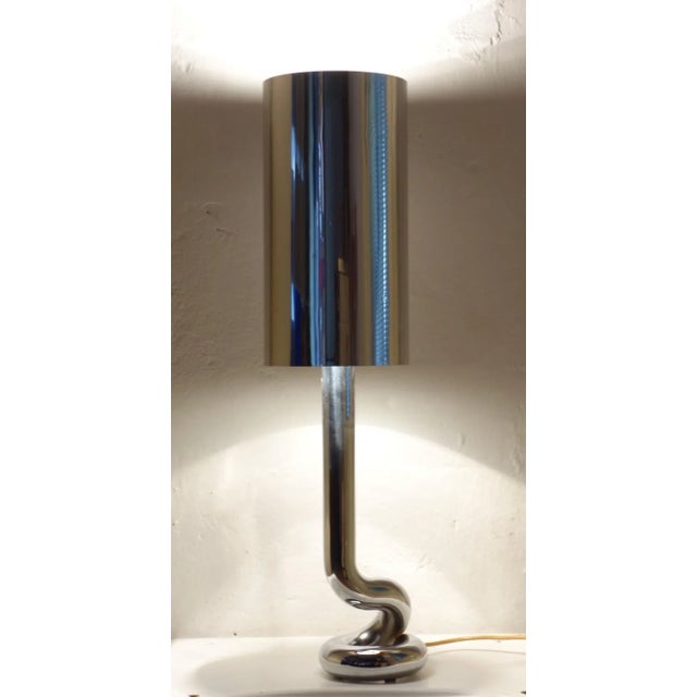 Silver Table Lamp, 1960s For Sale - Image 8 of 9