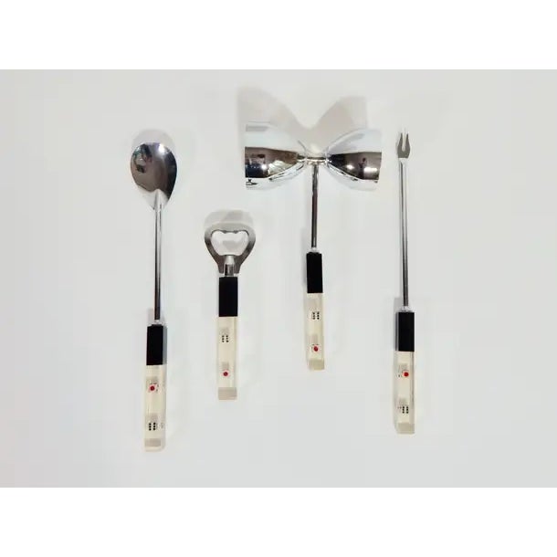 Mid-Century Modern Barware Utensil Set Lucite With Dice, 1950s For Sale - Image 3 of 6