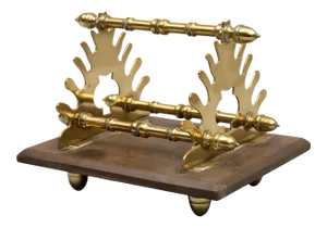 Brass and Gutta Percha Pen Holder, Circa 1870