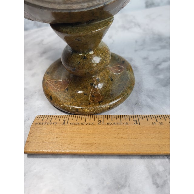 1990s Modern Natural Onyx Stone Drink Coaster Holder For Sale - Image 9 of 11