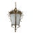1950s Brass & Etched Glass Cross Lantern For Sale