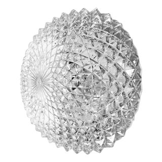 Vintage Glass Ceiling Light, 1970s For Sale