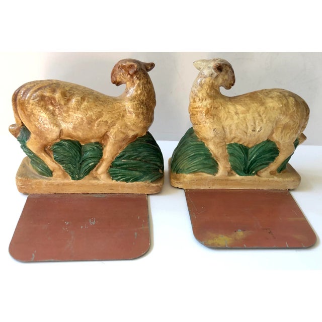 Vintage Italian Sheep Bookends Chairish