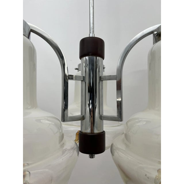 1970s Pendant in Opaline Glass from Mazzega, 1970s For Sale - Image 5 of 11