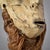 Beige Early 20th Century Lega Raffia Bearded Mask Bwami Society For Sale - Image 8 of 9