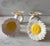 Shabby Chic Vintage Glass Daisy Flower Napkin Rings - Set of 4 For Sale - Image 3 of 9