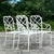 White Vintage Costal “Calcutta” Cast Aluminum Dining Chairs After Brown Jordan - Set of 4 For Sale - Image 8 of 10