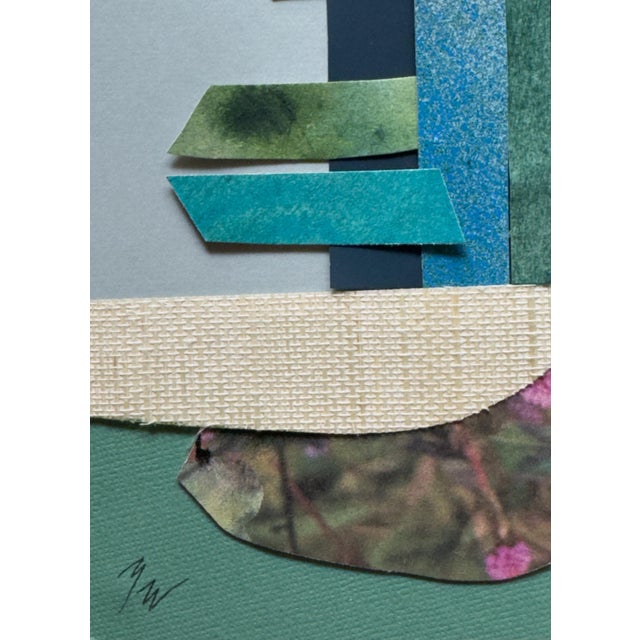 "Petal 6" Original Mixed-Media Collage on Paper by Zac Woodiel For Sale - Image 9 of 10