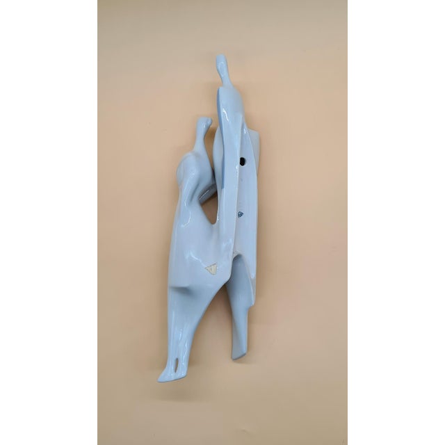 1950s Large Figurine in Porcelain, Czechoslovakia, 1950s For Sale - Image 5 of 9