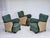 Danish Armchair in Green and Beige Furniture Wool, 1960s For Sale - Image 14 of 18