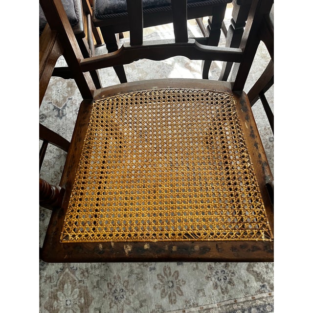 Set of 8 Late 19th Century Eastlake Walnut Dining Chairs For Sale - Image 9 of 10