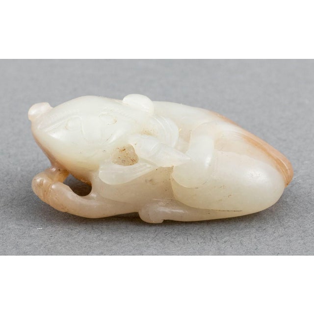 Chinese Foo Lion & Dragonfly Jade Carving For Sale In New York - Image 6 of 7