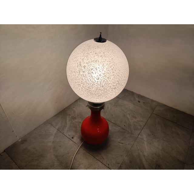 Vintage Glass Table Lamp from Mazzega, 1960s For Sale - Image 9 of 10
