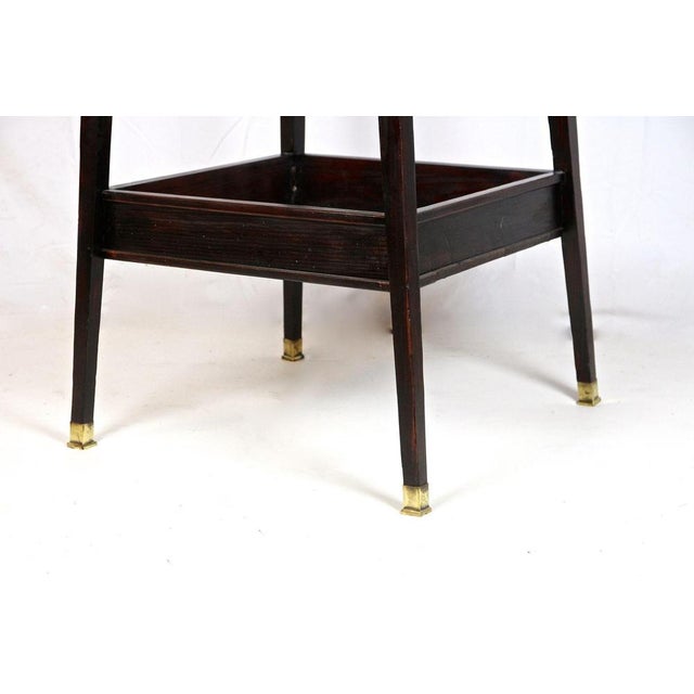 20th Century Art Nouveau Beechwood Side Table in Mahogany, 1905 For Sale - Image 9 of 14