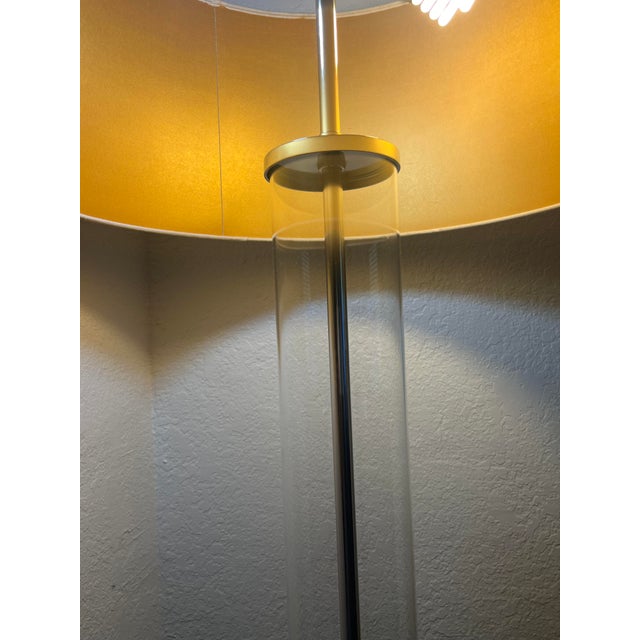 Restoration Hardware Restoration Harware French Column Floor Lamp With Shade For Sale - Image 4 of 10