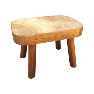 Small Wood Foot Stool For Sale