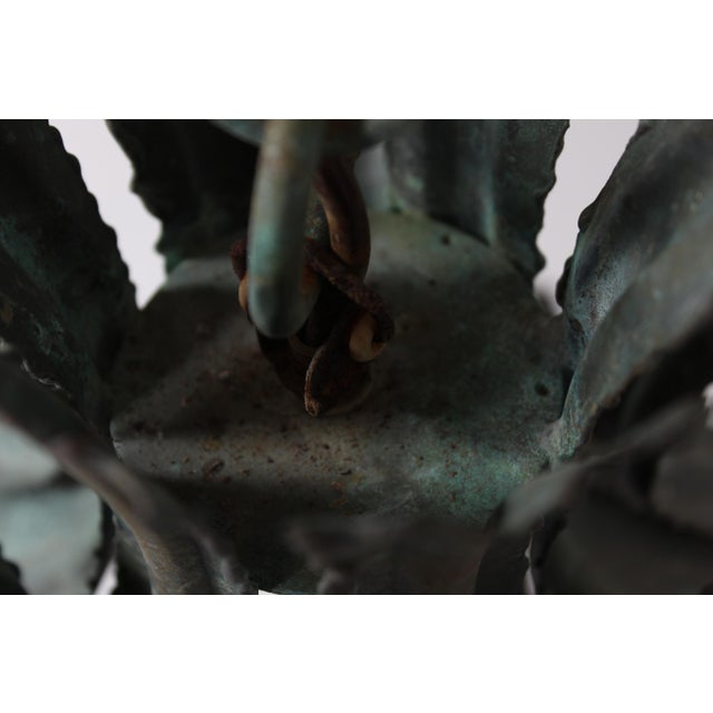 Vintage Danish Brutalist Green Pendant in Brass by Svend Aage Holm Sørensen, 1960s For Sale - Image 15 of 17