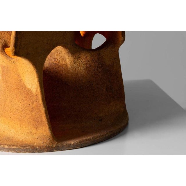 Flamme Lamp in Terracotta by Guy Bareff, France, 1970s For Sale - Image 18 of 18