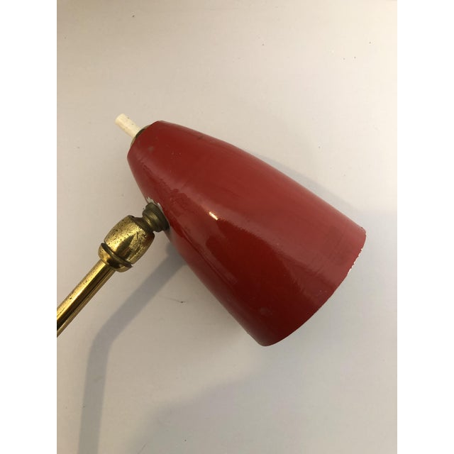 Small Vintage Italian Clamp Lamp, 1950s For Sale - Image 4 of 10