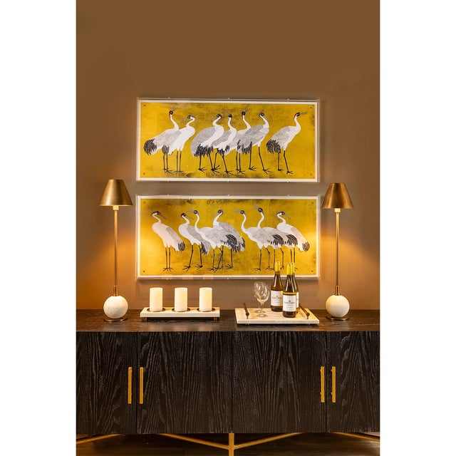 Metal Tivoli Marble Natural/Brass Tray For Sale - Image 7 of 10