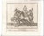 18th century engraving of chariot races with gladiators and rearing horses. Combined shipping available, please inquire....