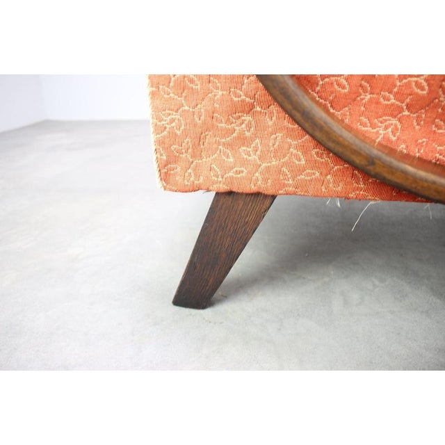 Czechoslovak Lounge Chairs in Orange Upholstery by Jindřich Halabala, 1930s, Set of 2 For Sale - Image 10 of 16