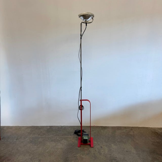 Red Toio Floor Lamp by Achille & Pier Giacomo Castiglioni for Flos, 1962 For Sale - Image 6 of 14