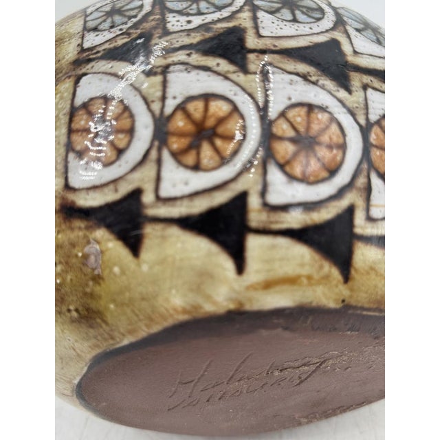 Ceramic Sunfish Shaped Flower Vase by Jean Claude Malarmey for Vallauris 1970s For Sale - Image 7 of 10