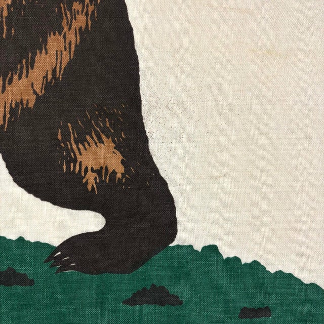 Large Genuine Vintage Cotton California Republic Bear Flag For Sale In Los Angeles - Image 6 of 8
