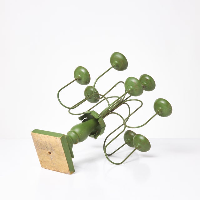 Folk Art Allmoge Candleholder, 1890s For Sale - Image 3 of 4