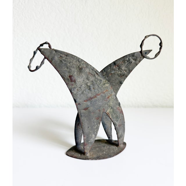 Brown Brutalist Figurative Sculpture For Sale - Image 8 of 9
