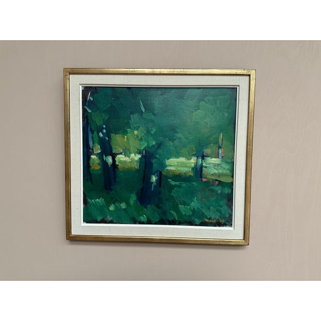Kurt Rubank, Forest Grove, 1969, Oil Painting on Canvas, Framed For Sale - Image 10 of 18