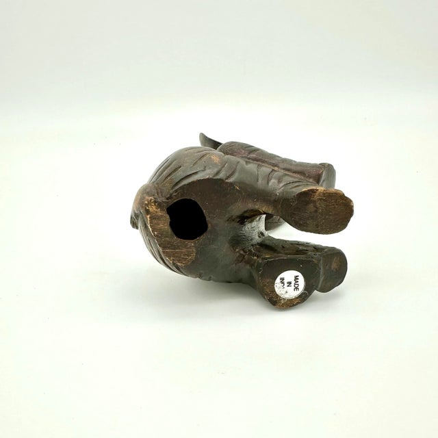 Vintage Bronze Sitting Elephant Figurine For Sale In Houston - Image 6 of 6