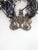 Metal Vintage 1990s Artist Made Purple Iridescent Beaded Necklace For Sale - Image 7 of 7