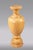 Monumental marble crater vase in classicist style. Natural marble in golden yellow. (U-Hai-8).