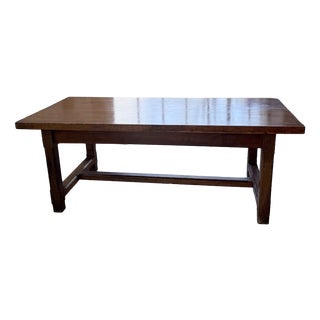Rustic Farmhouse Table in Oak, 1950s For Sale