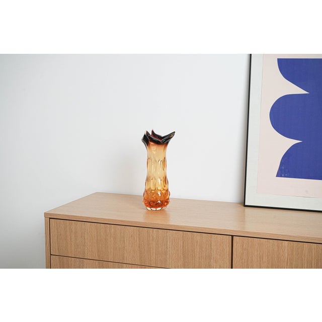Italian Murano Glass Vase, 1960s For Sale - Image 10 of 11