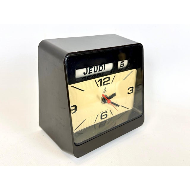 Space Age Desk Clock with Flip Calendar from Jaz, 1970s For Sale - Image 11 of 11