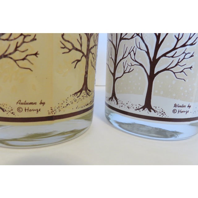 1970s Houze Seasons Trees Thermochromic Drinking Cocktail Rocks Glasses - Set 4 For Sale - Image 11 of 12