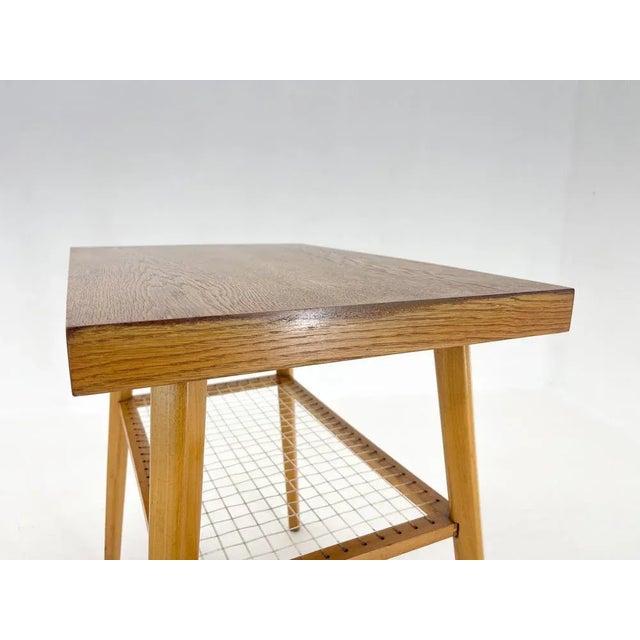 Brown Vintage Side Table, Czechoslovakia, 1960s For Sale - Image 8 of 11