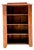 Vintage Rustic Handcrafted Wood Shelving Unit For Sale
