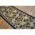 Textile 1930s Beige Field Foliate Modern Deco Antique Chinese Peking Rug Hallway Runner For Sale - Image 7 of 10