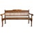 Mid 20th Century Vintage Colonial Teak Slat Bench For Sale - Image 5 of 5