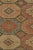 2010s Rug & Kilim’s Distressed Persian Style Rug in Orange, Beige and Blue Medallions For Sale - Image 5 of 7