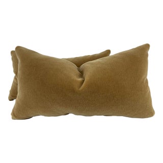 Caramel Mohair 12"x22" Pillows-A Pair For Sale