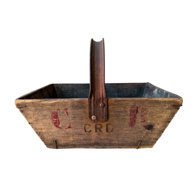 Wooden grape harvest basket found in the south of France