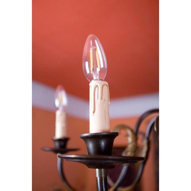 Vintage Dutch Chandelier with Fish For Sale - Image 3 of 8