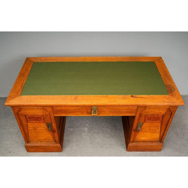 Art Nouveau Desk in Oak, Early 20th Century For Sale - Image 13 of 18
