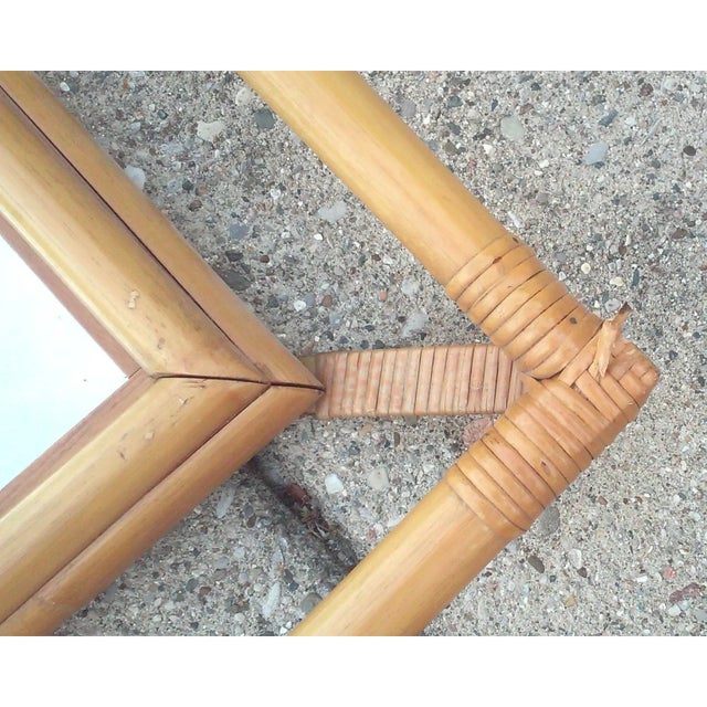 Vintage Rattan Wall Mirror For Sale In Detroit - Image 6 of 6